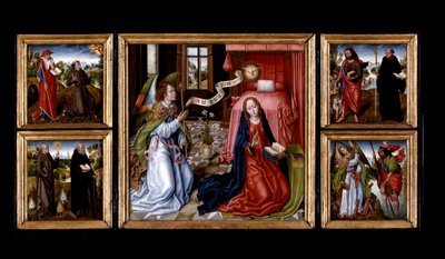 Triptych of the Annunciation by Master of Legend of Saint the Ursula